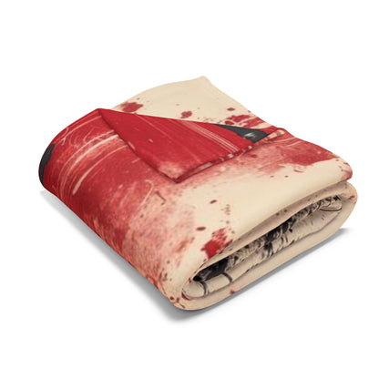 Arctic Fleece Blanket — Gothic Skull & Sword Graphic Throw