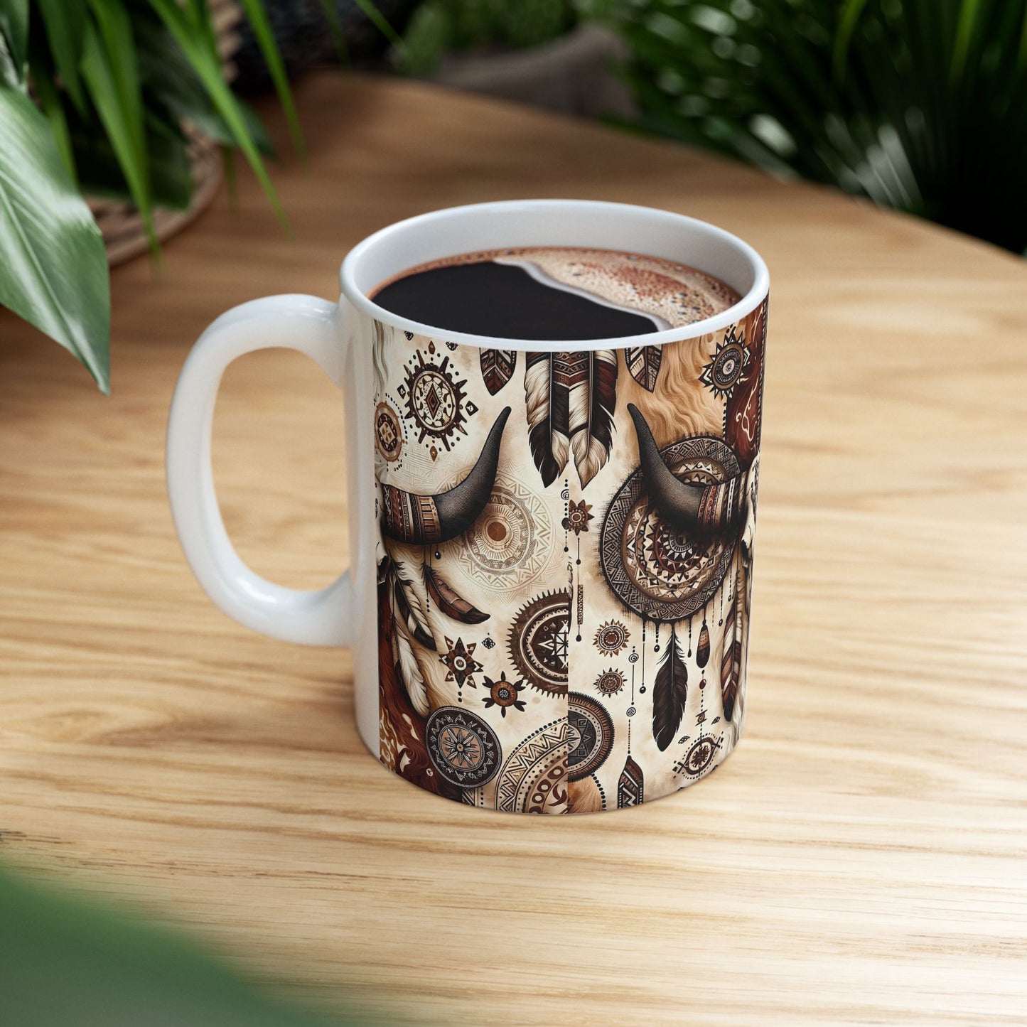 Western Skull Mug