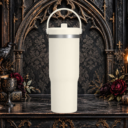 Gothic Cute Devil Couple Insulated Travel Mug