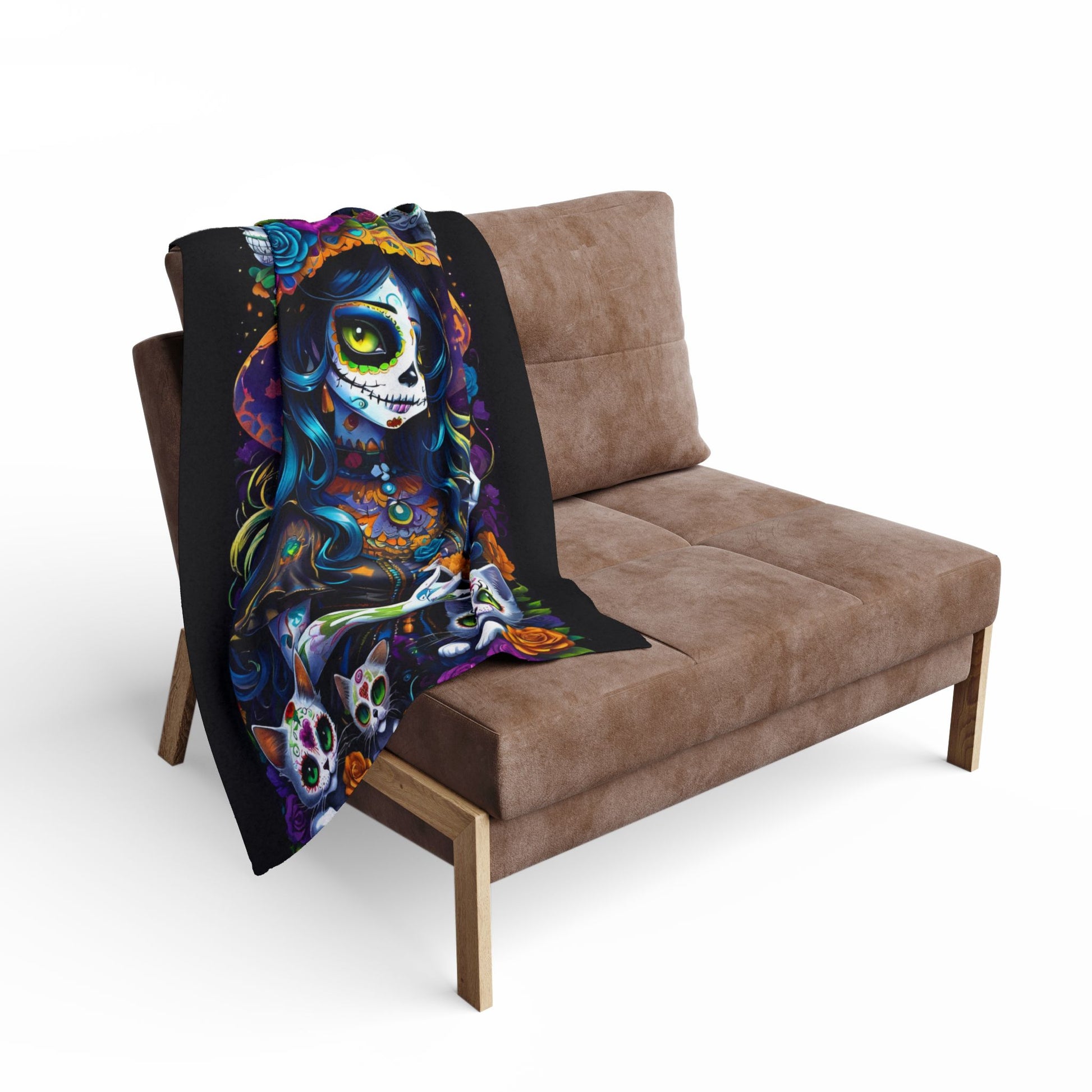 Day of the Dead Sugar Skull Girl Arctic Blanket - House of O & A