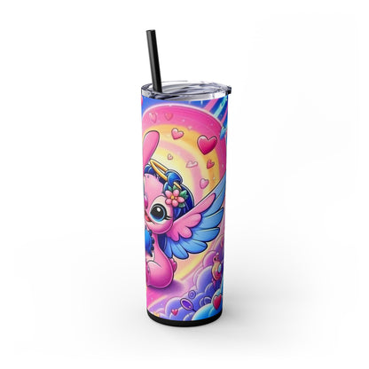 Skinny Tumbler - Stitch and Angel Love Design