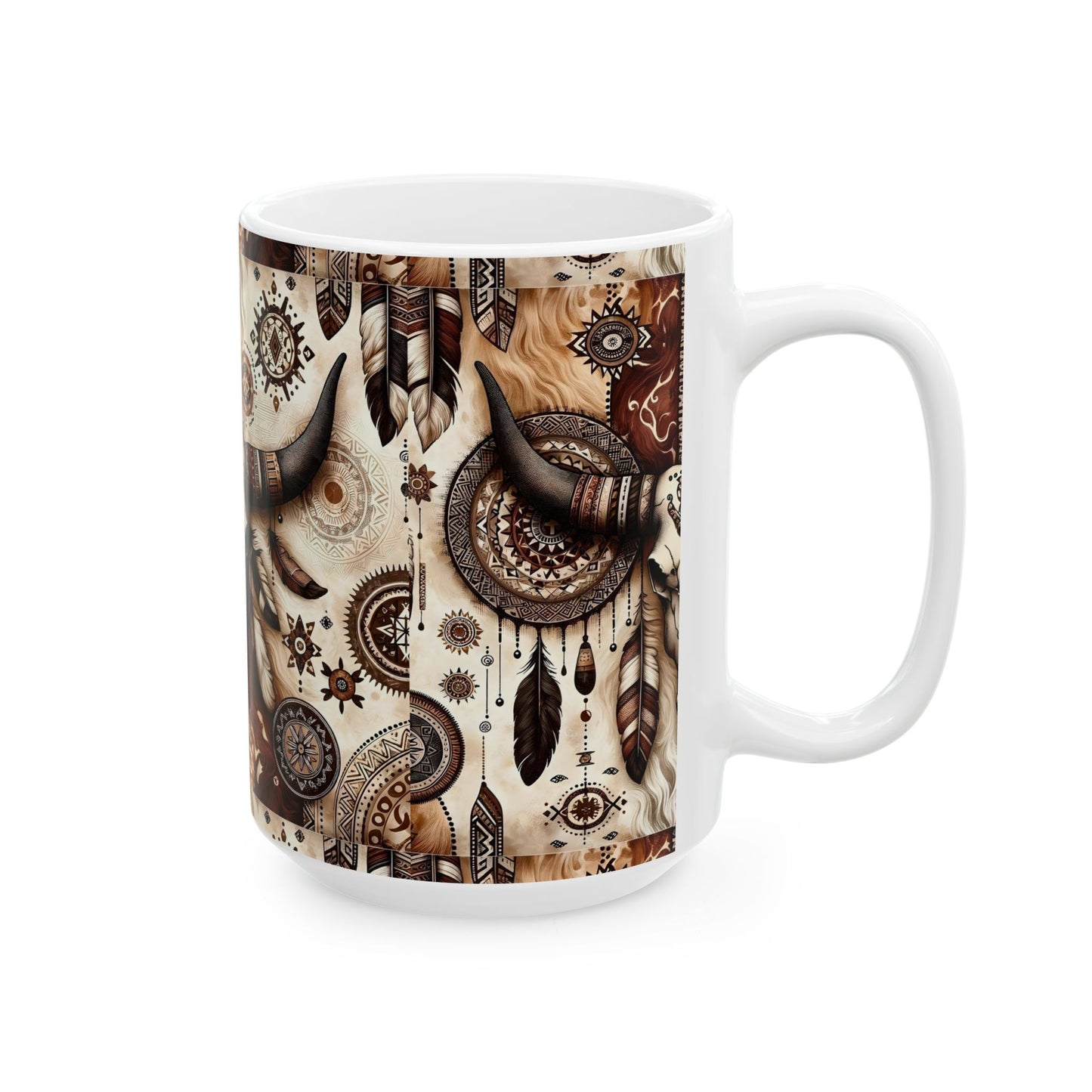 Western Skull Ceramic Mug - House of O & A
