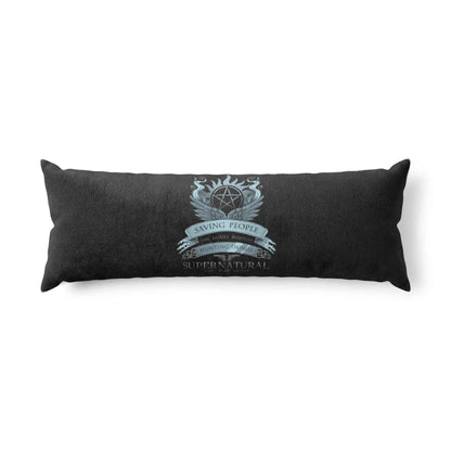 Supernatural Emblem Body Pillow — 'Saving People, Hunting Things' Long Bolster