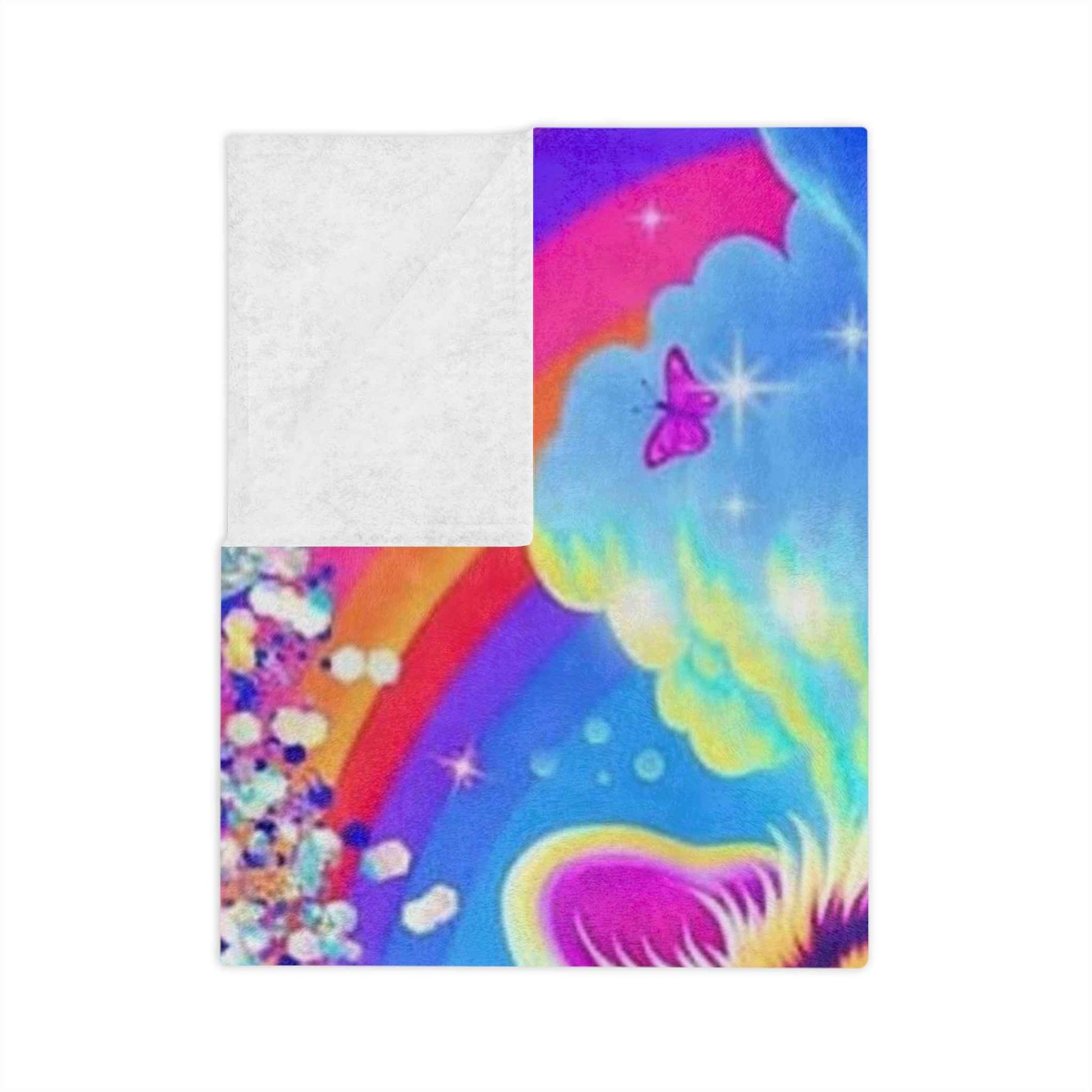 Bright, Beautiful Tiger - Velveteen Minky Blanket
