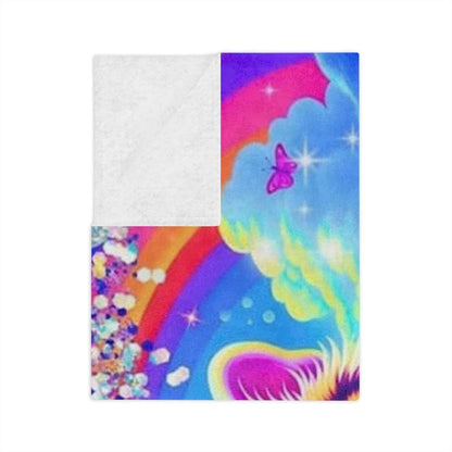 Bright, Beautiful Tiger - Velveteen Minky Blanket