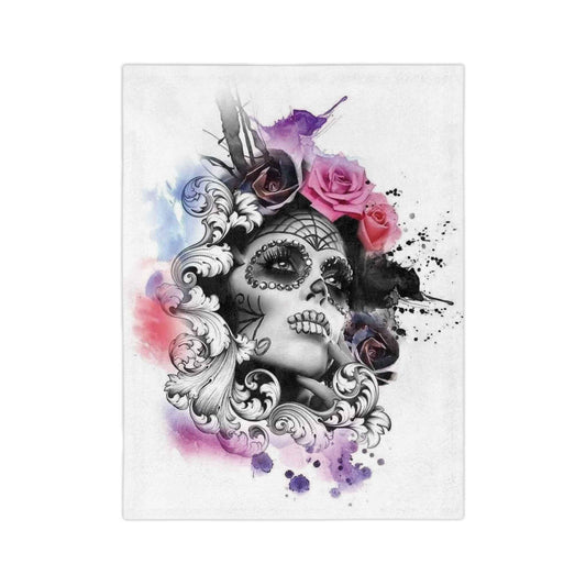 Day of the Dead  - Velveteen Minky Blanket