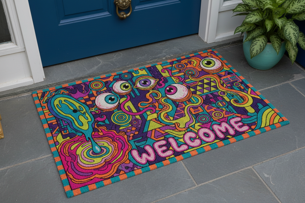doormatt, weird, wonderfull, doorstep
